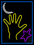 Palm Reader Icon Neon Sign