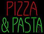 Pizza And Pasta Red And Green Neon Sign