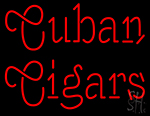 Red Cuban Cigars Neon Sign