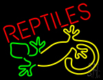 Reptiles With Logo Neon Sign