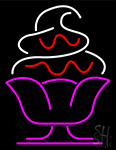 Sundae Soft Serve Colorful Logo Neon Sign