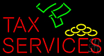 Tax Services With Logo Neon Sign