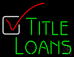 Title Loans Neon Sign