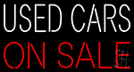 Used Cars With On Sale Neon Sign