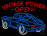 Vintage Power Open Car Logo Neon Sign