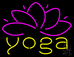 Yoga With Lotus Flower Neon Sign