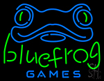 Blue Frog Games Logo Neon Sign