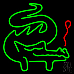 Green Dragon Neon Sign