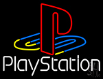 Playstation White Neon Sign