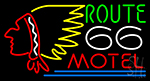 Route 66 Motel Logo Neon Sign