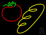 Tomato With Bread Neon Sign