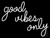 Good Vibes Only 3 Neon Sign