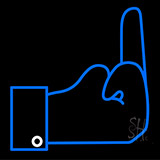 Middle Finger Neon Sign