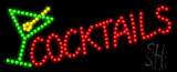 Cocktails Logo Animated LED Sign