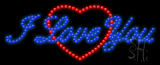 I Love You Logo Animated LED Sign