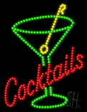 Cocktails Animated LED Sign