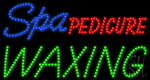 Spa Pedicure Waxing Animated LED Sign
