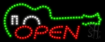 Music Open Animated LED Sign