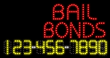 24 Hrs Bail Bonds Animated LED Sign