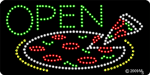 Open w/ Pizza Animated LED Sign