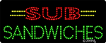 Sub Sandwiches Animated LED Sign