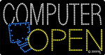Computer Repair w/ Open Animated LED Sign
