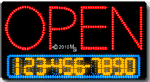 Open-Phone Number Changeable Animated LED Sign