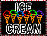 Ice Cream on Cones LED Animated LED Sign