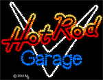 Hot Rod Garage Hot Glow Animated LED Sign