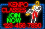 Kenpo LED with Phone Number Animated LED Sign