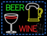 Beer Wine Animated LED Sign