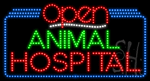 Animal Hospital Open Animated LED Sign