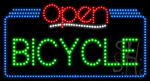 Bicycle Open Animated LED Sign