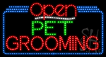 Pet Grooming Open Animated LED Sign