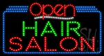 Hair Salon Open Animated LED Sign