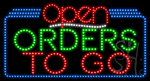 Order To Go Open Animated LED Sign