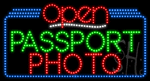 Passport Photo Open Animated LED Sign