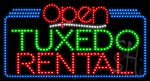 Tuxedo Rental Open Animated LED Sign