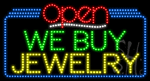 We Buy Jewelry Open Animated LED Sign