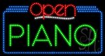 Piano Open Animated LED Sign