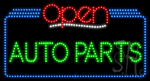 Auto Parts Open Animated LED Sign