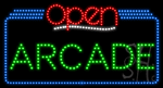 Arcade Open Animated LED Sign