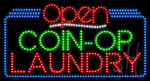 Coin Op Laundry Open Animated LED Sign