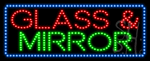 Glass and Mirror Animated LED Sign