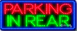 Parking In Rear Animated LED Sign