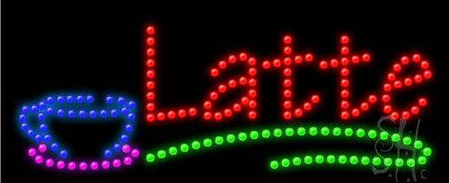 Latte LED Sign