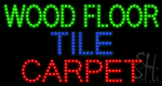 Wood Floor Tile Carpet Animated Led Sign