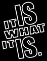 It Is What It Is Rectangle Magnet Neon Sign