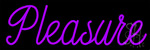 Purple Pleasure Logo Neon Sign