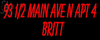 Cusotm Britt Neon Sign 1